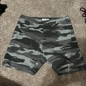 Garage Gray and Black bike Patterned Shorts